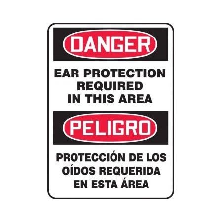 BILINGUAL Safety Sign  SPANISH SBMPPE108XL